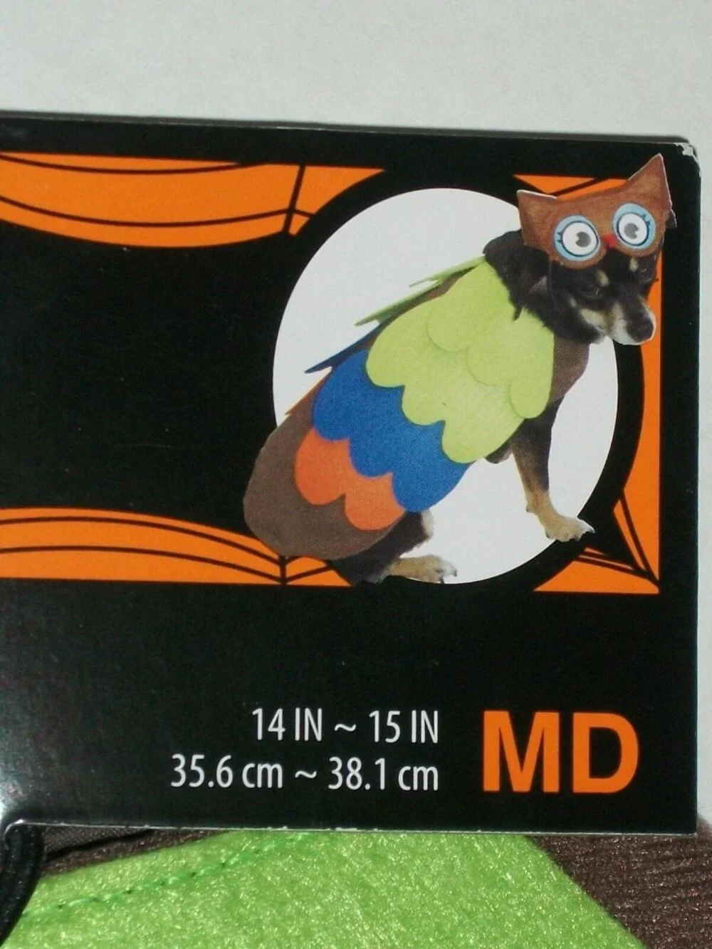 Dog Owl Feathers Halloween Pet Costume Bird Brown Hat Size Medium 14